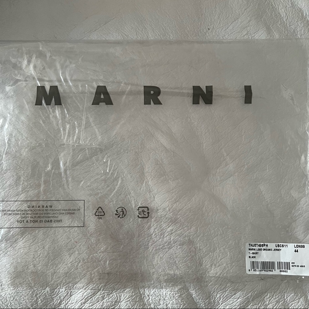 Black and Red MARNI logo shirt XL - Picture 3 of 7